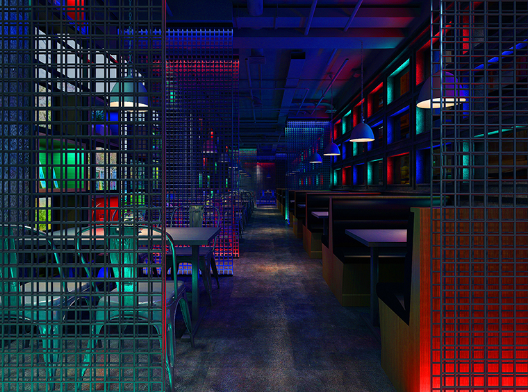 三毛燒烤餐飲空間設計-6